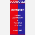 Majuscule - Magasin DAVAGNIER